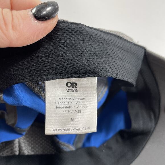 Outdoor Research 5 Panel Sun Runner Hat Unisex Size Medium Strap Back Blue - Picture 6 of 9